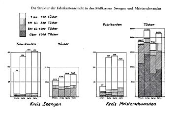 Struktur der Fabrikantenschicht in den Messkreisen Seengen und Meisterschwanden 1790-1794
